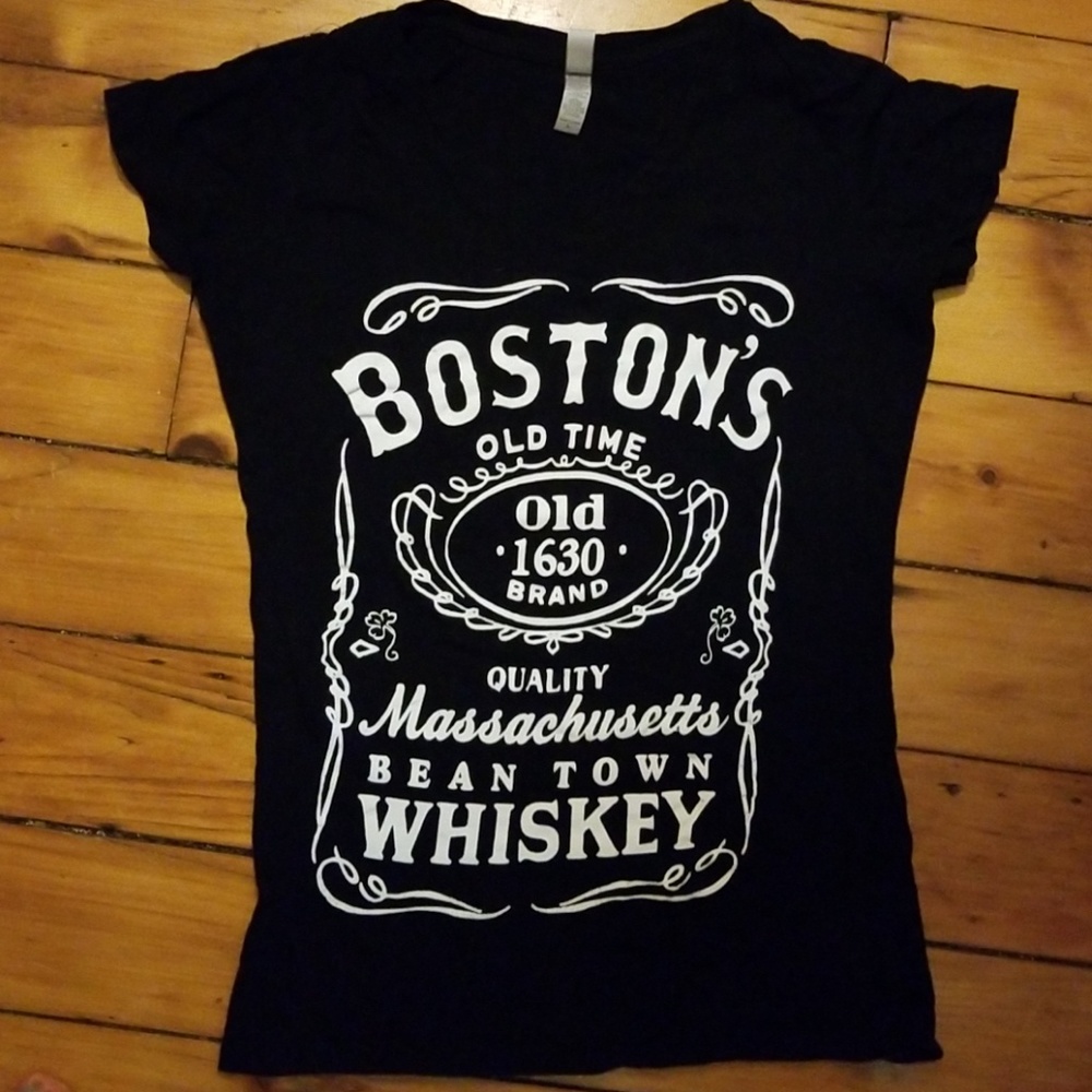FUN Boston-Whiskey Themed T-shirt